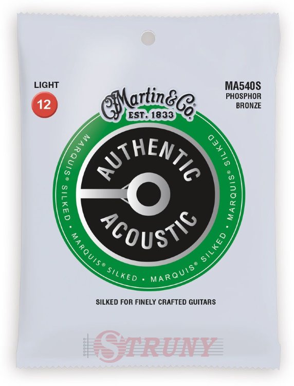 Martin MA540S Authentic Acoustic Marquis Silked 92/8 Phosphor Bronze Light (12-54)