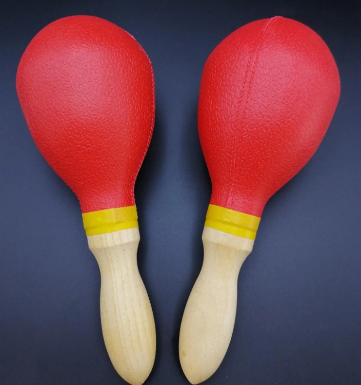 Avzhezh AMR15R Large Plastic Maracas Wooden Handle Маракаси (пара)