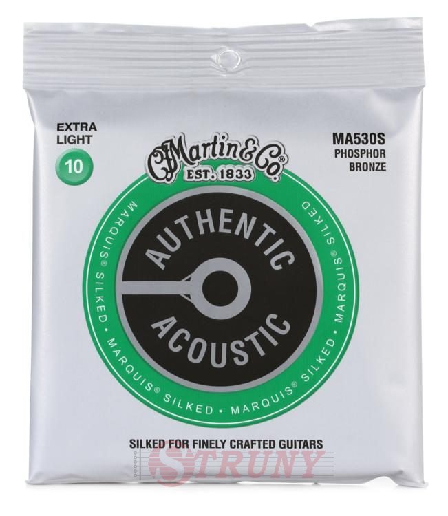 Martin MA530S Authentic Acoustic Marquis Silked 92/8 Phosphor Bronze Extra Light (10-47)