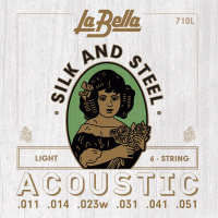 La Bella 710L Silk and Steel Acoustic Guitar Strings 11-51
