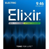 Elixir 19027 Optiweb Nickel Plated Steel Custom Light 9/46