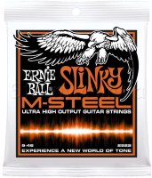 Ernie Ball 2922 M-Steel Hybrid Slinky Electric Guitar Strings 9/46