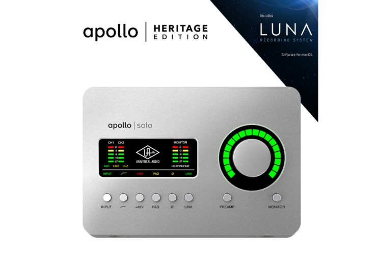 UNIVERSAL AUDIO Apollo Solo Heritage Edition (Desktop/Mac/TB3)