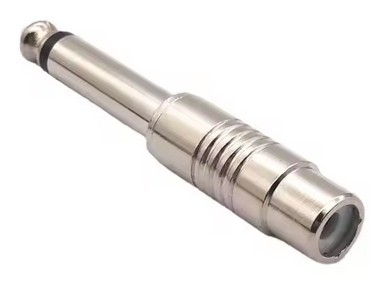 Avzhezh A0024CR Перехідник Jack 6.3 - RCA метал моно