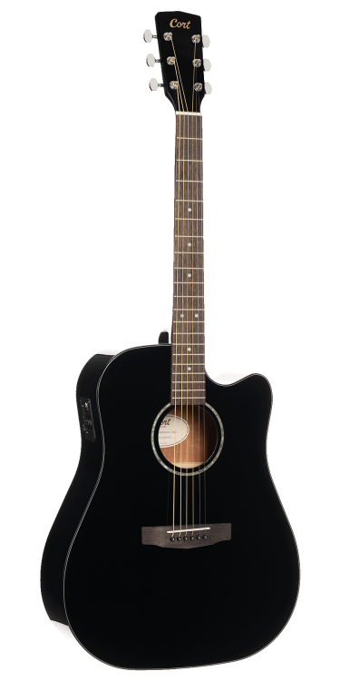 Електро-акустична гітара CORT EARTH 60CE (Black Gloss)