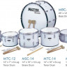 Maxtone MBC26 White Бас-барабан маршовий