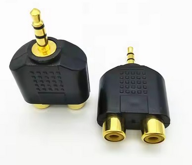 Avzhezh A0012GD Перехідник mini Jack 3.5 - 2 RCA пластик