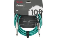 Кабель інструментальний FENDER CABLE CONTOUR SERIES 10' SHERWOOD GREEN