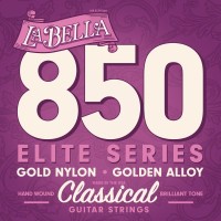 La Bella 850 Elite Golden Nylon Golden Alloy Medium