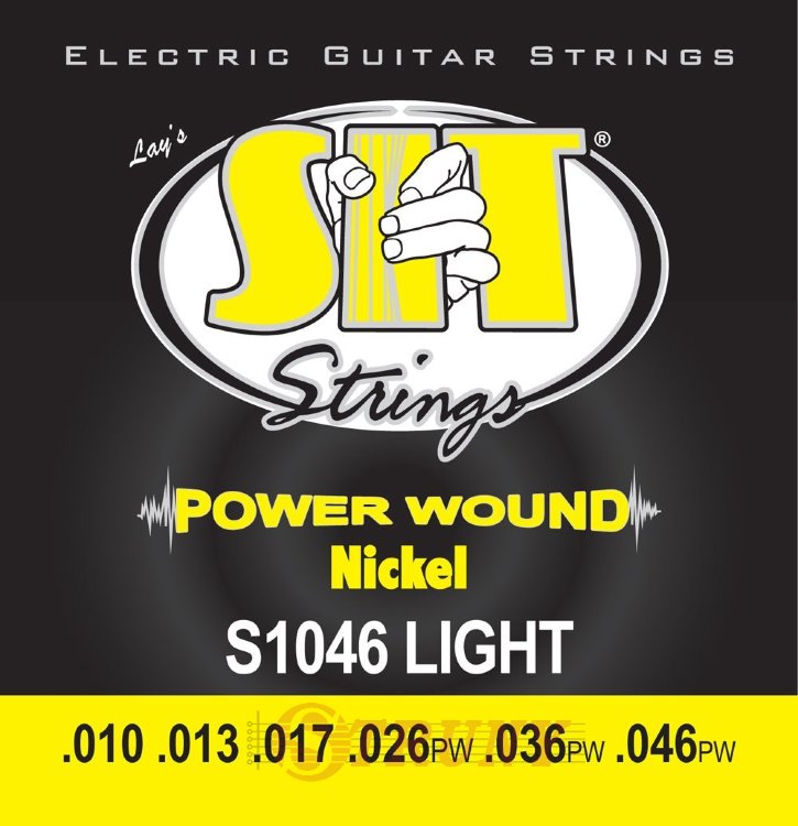 SIT S1046 Light Power Wound Nickel Electric Guitar Strings 10/46