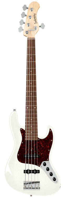 Бас-гітара Sadowsky MetroLine 21-Fret Vintage J/J Bass, Alder, 5-String (Solid Olympic White High Polish)
