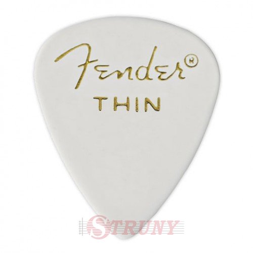 Fender 351 PICKS WHITE THIN Набор медиаторов