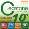 Cleartone 7410 Coated Phosphor Bronze Acoustic Guitar Strings Ultra Light 10/47