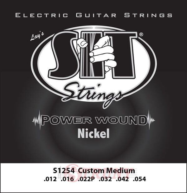 SIT S1254 Medium Light Power Wound Nickel Electric Guitar Strings 12/54