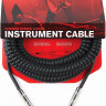 Planet Waves PW-CDG-30BK Coiled Instrument Cable - Black Інструментальний кабель