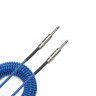 Planet Waves PW-CDG-30BU Coiled Instrument Cable - Blue Інструментальний кабель
