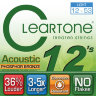 Cleartone 7412 Coated Phosphor Bronze Acoustic Guitar Strings Light 12/53