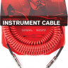 Planet Waves PW-CDG-30RD Coiled Instrument Cable - Red Інструментальний кабель