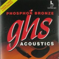 GHS 615 Phosphor Bronze Acoustic Guitar 12-Strings 11/48
