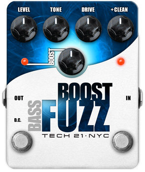 Педаль ефектів Tech21 Bass Boost Fuzz Бустер, фузз