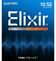 Elixir 12077 Nanoweb Nickel Plated Steel Light-Heavy 10/52 Elixir 12077 Nanoweb Nickel Plated Steel Light-Heavy 10/52