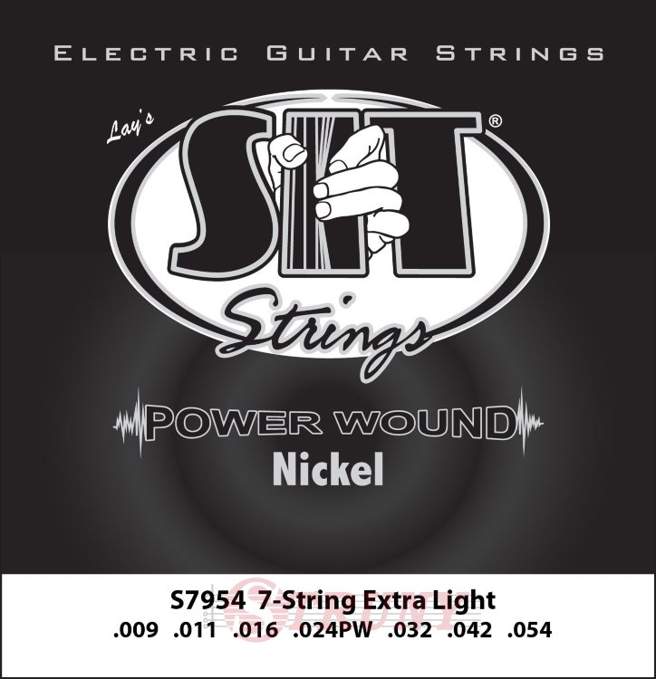 SIT S7954 Extra Light Power Wound Nickel Electric Guitar Strings 9/54