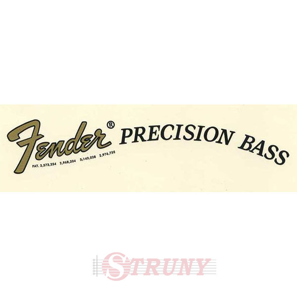 Деколь Fender Precision Bass Gold Vintage