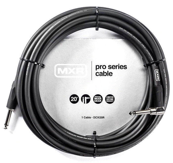 Dunlop DCIX20R MXR Pro Series 20ft (Straight/Right) Інструментальний кабель