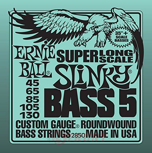 Ernie Ball 2850 5-String Super-Long Scale Nickel Wound 45/130