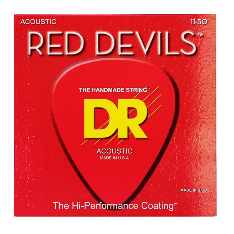 DR STRINGS RED DEVILS ACOUSTIC - CUSTOM LIGHT (11-50)