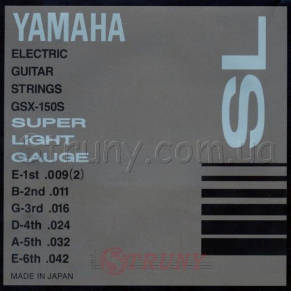 Yamaha GSX-150S Super Light Electric Guitar Strings 9/42