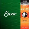 Elixir 14087 Nanoweb Coated Nickel Plated Steel Light-Medium EXTRA LONG SCALE 4-Strings 45/105