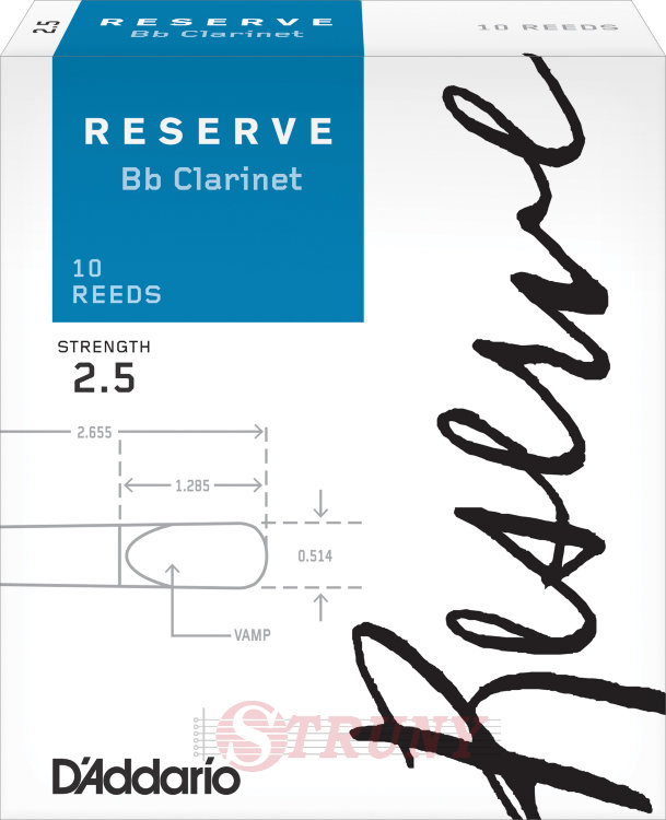 RICO DCR1025 Reserve Bb Clarinet 2.5 Тростини для кларнета (10 шт)