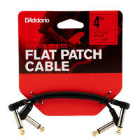 D’Addario PW-FPRR-204 Custom Series Flat Patch Cables 4" Патч-кабель
