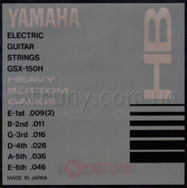 Yamaha GSX-150H Heavy Bottom Electric Guitar Strings 9/46