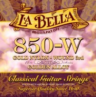 La Bella 850W Elite Gold Nylon Golden Alloy Wound 3rd