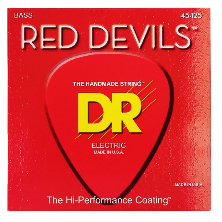 DR Strings RED DEVILS Bass - Medium - 5-String (45-125) DR Strings RED DEVILS Bass - Medium - 5-String (45-125)