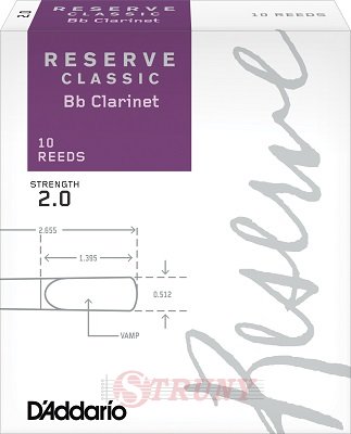RICO DCT1020 Reserve Classic Bb Clarinet 2.0 Тростини для кларнета (10 шт)