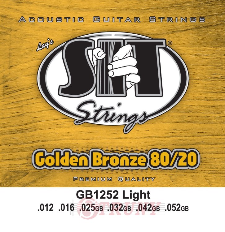 SIT GB1252 Light 80/20 Bronze Acoustic Guitar Strings 12/52