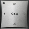 G&W Пластина для измерения радиуса грифа